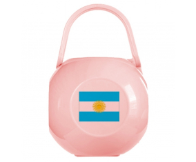 Caja de pezón de bandera argentina rosa