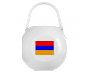 Caja de piruletas Flag Armenia de color blanco
