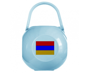 Caja de piruletas bandera armenia de color azul