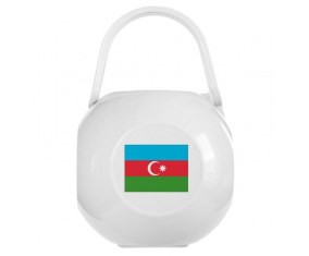 Caja de piruleta bandera blanca de Azerbaiyán
