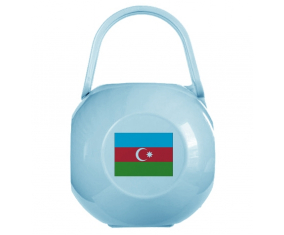 Caja de piruletas bandera azul de Azerbaiyán