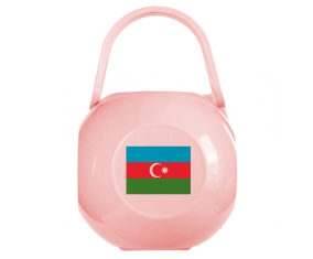 Caja de piruletas bandera de Azerbaiyán rosa