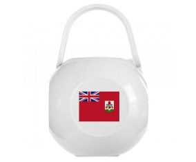 Caja de pezón de bandera blanca de las Bermudas