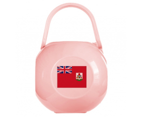 Caja de pezón de bandera rosa de las Bermudas
