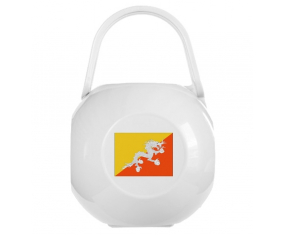 Caja de piruletas bandera de Bután blanco