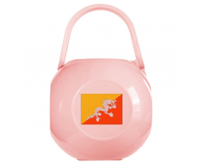 Caja de piruletas bandera de Bután rosa