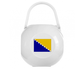 Caja de pezón bandera blanca de Bosnia y Herzegovina