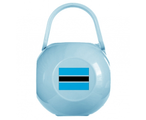 Caja de piruleta bandera de Bostwana azul