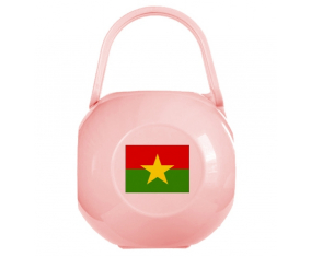 Bandera rosa Burkina Faso lollipop caja