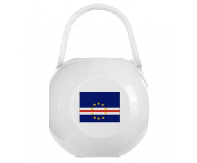 Caja de piruletas bandera blanca de Cabo Verde