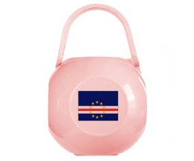 Caja de piruletas bandera de Cabo Verde rosa