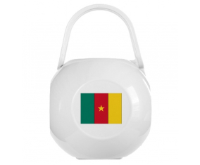 Caja de piruleta bandera blanca de Camerún
