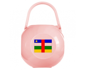 Caja de bandera rosa de la República Centroafricana