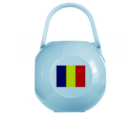 Caja de piruletas Bandera de Chad Azul