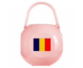 Caja de piruletas Bandera de Chad Rosa