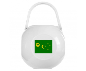 Blanco Cocos Islas Bandera lollipop caja