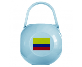 Caja de pezón Bandera Colombia de color azul