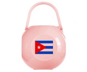 Caja de pezón bandera de Cuba rosa