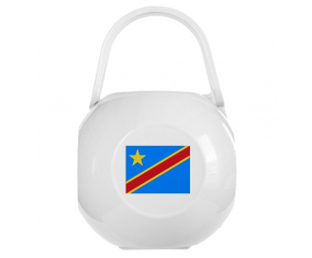 Bandera blanca de la caja de banderas del Congo