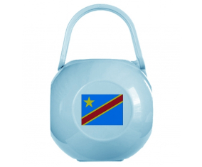 Bandera de color azul Caja República Democrática del Congo