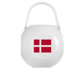 Caja de piruleta bandera blanca de Dinamarca