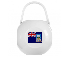 Caja de bandera blanca-lemb de las Islas Malvinas