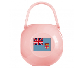Caja de pezón de bandera de Fiji rosa