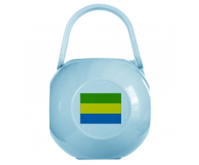 Caja de piruletas bandera gabón azul