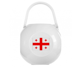 Caja de piruleta bandera blanca de Georgia