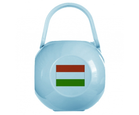 Caja de pezón bandera húngara de color azul