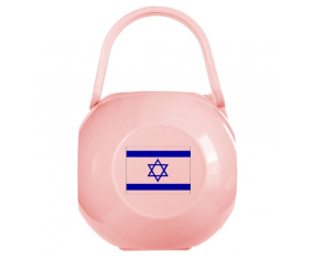 Caja de pezón bandera de Israel rosa
