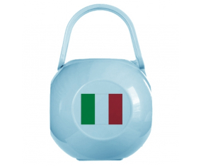 Caja de piruletas bandera de Italia de color azul