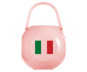 Caja de piruleta bandera italiana rosa