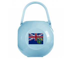 Caja de pezón bandera de las Islas Pitcairn azules