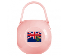 Caja de pezón de bandera de las Islas Pitcairn rosa