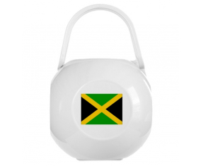 Caja de piruletas bandera jamaicana blanca