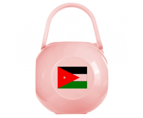 Caja de pezón Bandera de Jordania Rosa