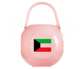 Caja de pezón de bandera de Kuwait rosa