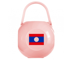 Caja de pezón de bandera rosa de Laos