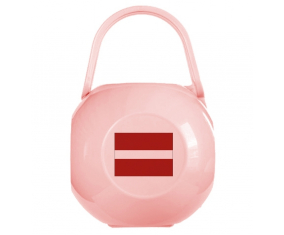 Bandera rosa Letonia lollipop caja