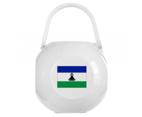 Caja de piruletas White Lesotho Flag