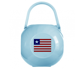 Caja de pezón con bandera azul de Liberia