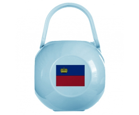 Caja de pezón bandera de Liechtenstein azul