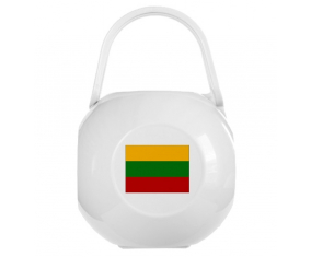 Caja de piruletas bandera de Lituania blanca