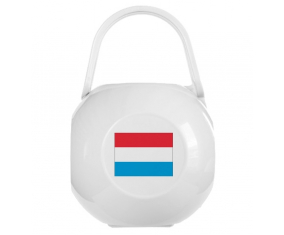 Caja blanca de pezón de bandera luxemburguesa