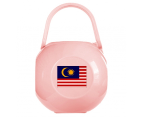 Caja de piruletas bandera de Malasia rosa