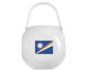 White Marshall Islas Bandera Lollipop Box
