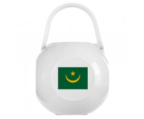 Caja de piruleta bandera blanca de Mauritania