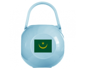 Caja de piruletas bandera de Mauritania azul