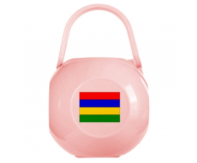 Caja de pezón Flag Mauritius de color rosa